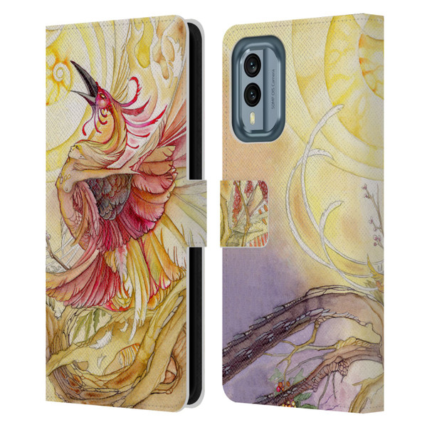 Stephanie Law Art Phoenix Leather Book Wallet Case Cover For Nokia X30