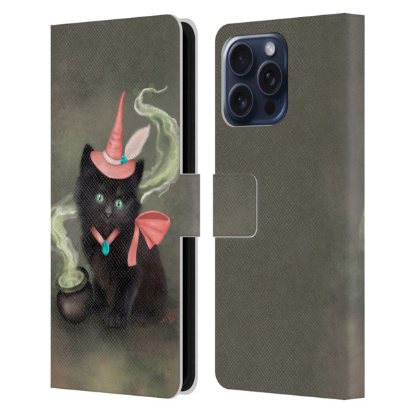 Ash Evans Graphics Familiar Spell Leather Book Wallet Case Cover For Apple iPhone 16 Pro Max