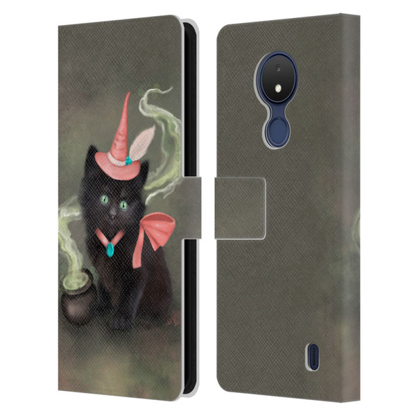 Ash Evans Graphics Familiar Spell Leather Book Wallet Case Cover For Nokia C21