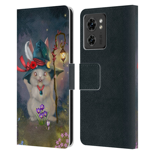 Ash Evans Graphics Magic Bunny Leather Book Wallet Case Cover For Motorola Moto Edge 40