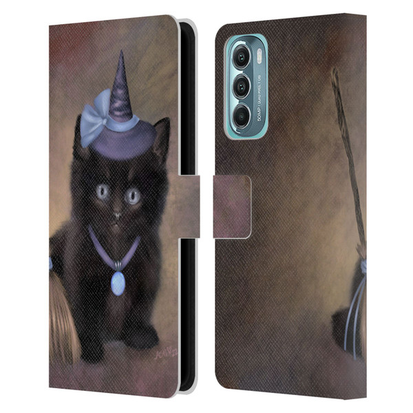 Ash Evans Graphics Broomstick Leather Book Wallet Case Cover For Motorola Moto G Stylus 5G (2022)