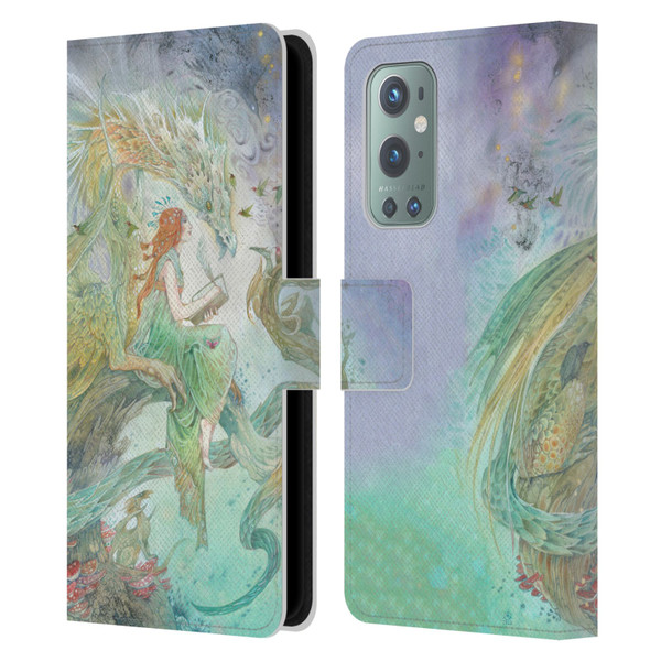 Stephanie Law Art Transcribing The Wind Leather Book Wallet Case Cover For OnePlus 9