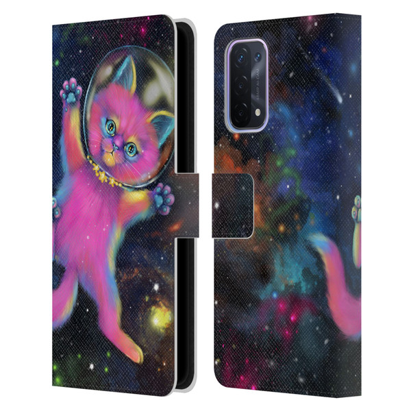 Ash Evans Graphics Lost In Space Leather Book Wallet Case Cover For OPPO A54 5G