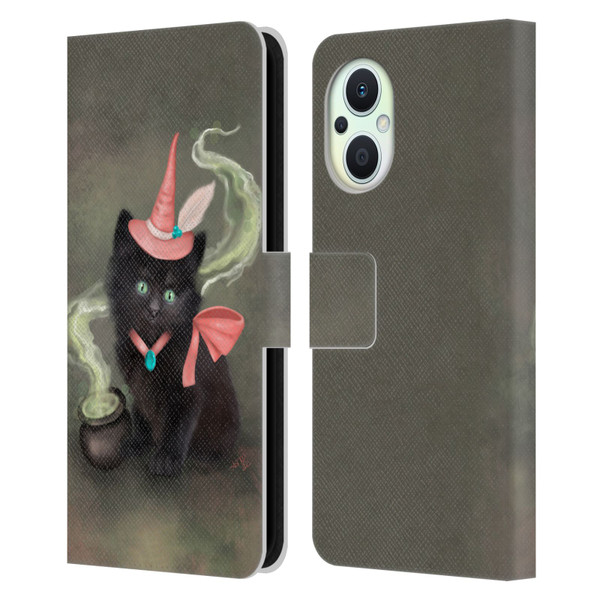 Ash Evans Graphics Familiar Spell Leather Book Wallet Case Cover For OPPO Reno8 Lite