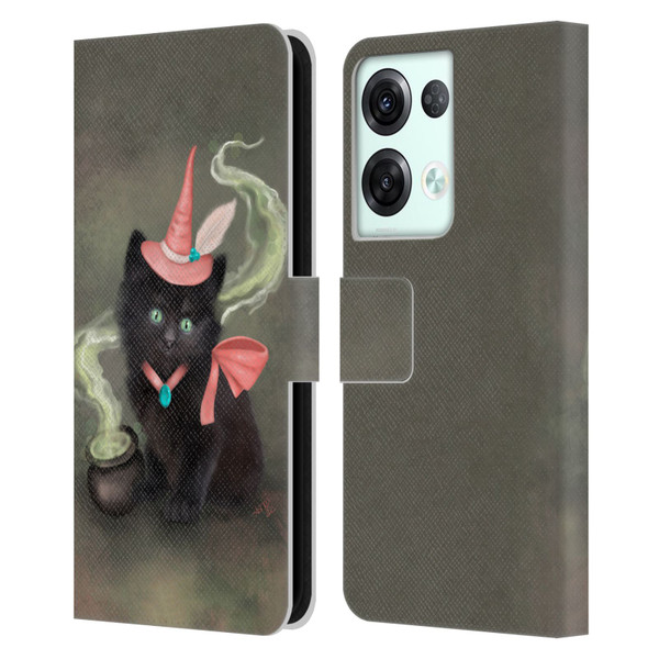 Ash Evans Graphics Familiar Spell Leather Book Wallet Case Cover For OPPO Reno8 Pro