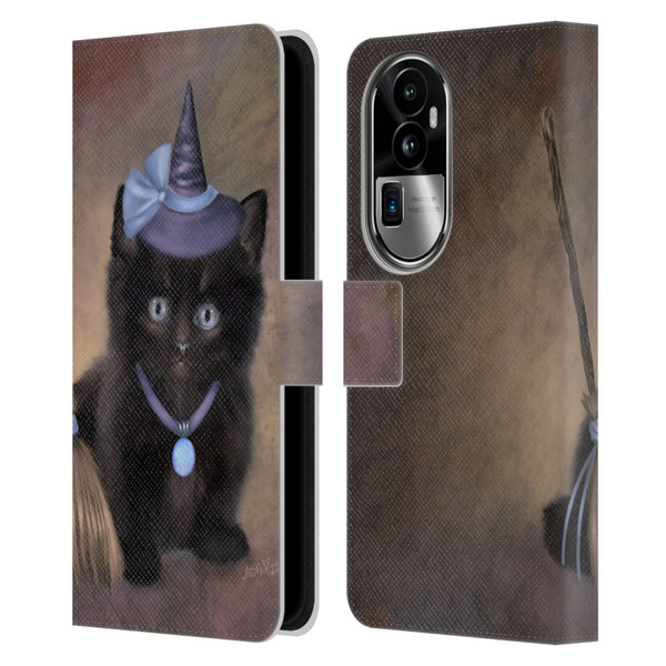 Ash Evans Graphics Broomstick Leather Book Wallet Case Cover For OPPO Reno10 Pro+