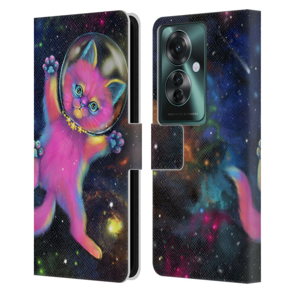 Ash Evans Graphics Lost In Space Leather Book Wallet Case Cover For OPPO Reno11 F 5G / F25 Pro 5G