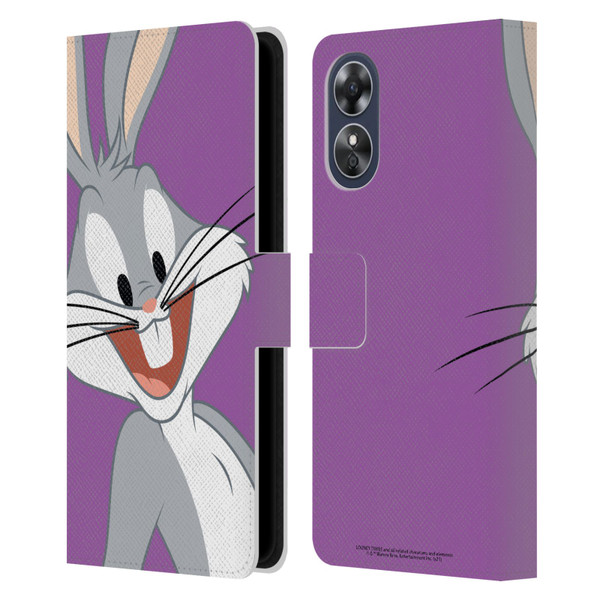 Looney Tunes Characters Bugs Bunny Leather Book Wallet Case Cover For OPPO A17