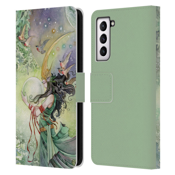 Stephanie Law Art World Leather Book Wallet Case Cover For Samsung Galaxy S21 5G