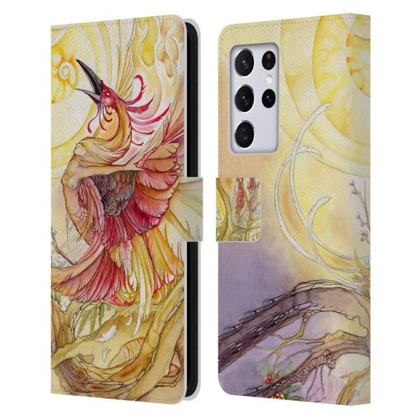 Stephanie Law Art Phoenix Leather Book Wallet Case Cover For Samsung Galaxy S21 Ultra 5G