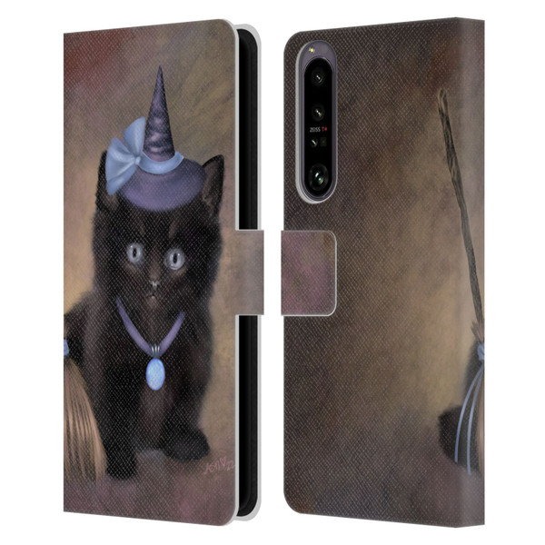 Ash Evans Graphics Broomstick Leather Book Wallet Case Cover For Sony Xperia 1 IV