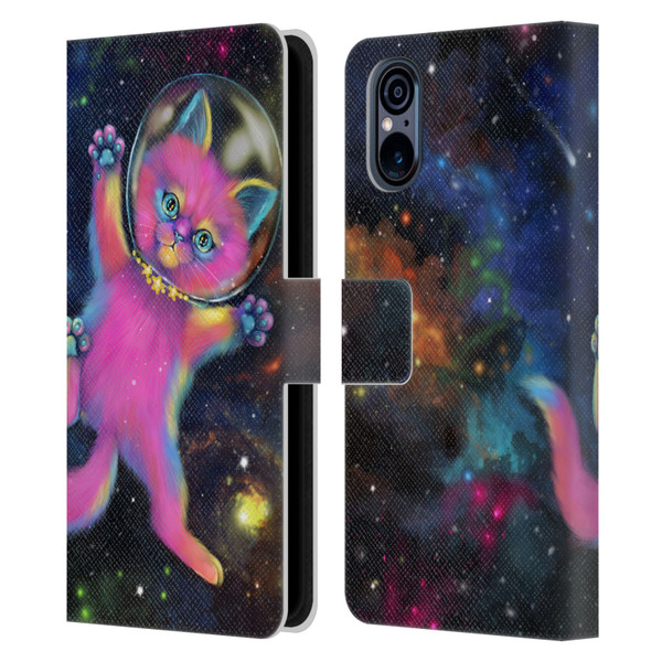 Ash Evans Graphics Lost In Space Leather Book Wallet Case Cover For Sony Xperia 5 V 5G