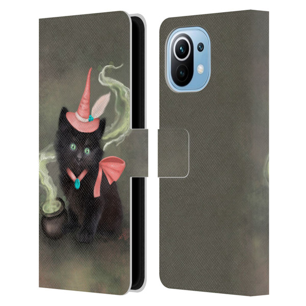 Ash Evans Graphics Familiar Spell Leather Book Wallet Case Cover For Xiaomi Mi 11