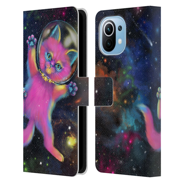 Ash Evans Graphics Lost In Space Leather Book Wallet Case Cover For Xiaomi Mi 11