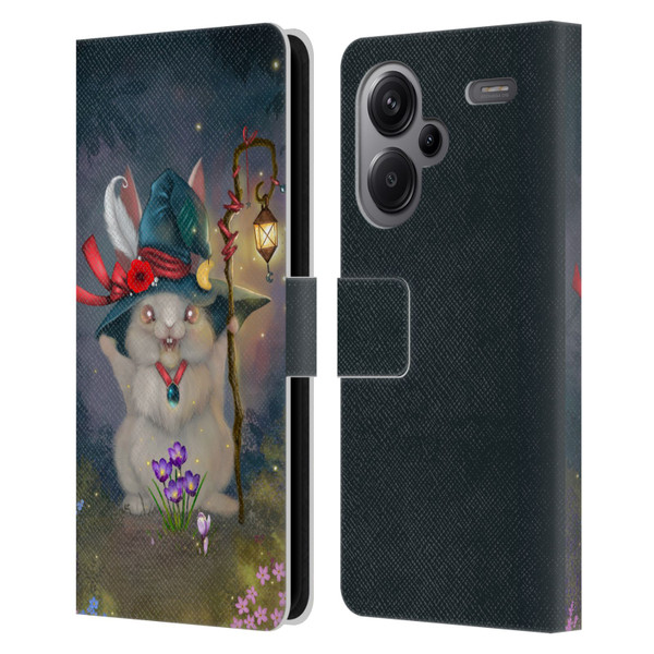 Ash Evans Graphics Magic Bunny Leather Book Wallet Case Cover For Xiaomi Redmi Note 13 Pro Plus 5G