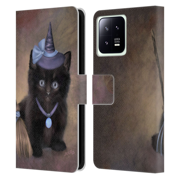 Ash Evans Graphics Broomstick Leather Book Wallet Case Cover For Xiaomi 13 5G