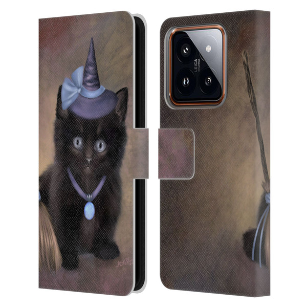 Ash Evans Graphics Broomstick Leather Book Wallet Case Cover For Xiaomi 14