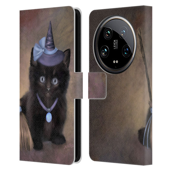 Ash Evans Graphics Broomstick Leather Book Wallet Case Cover For Xiaomi 14 Ultra
