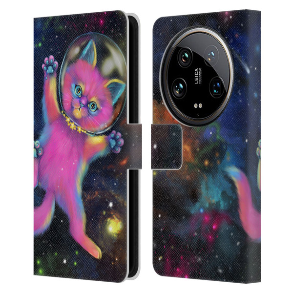 Ash Evans Graphics Lost In Space Leather Book Wallet Case Cover For Xiaomi 14 Ultra