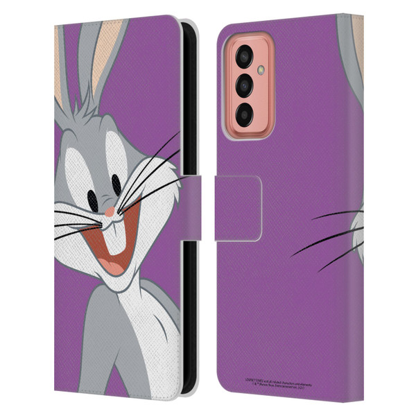 Looney Tunes Characters Bugs Bunny Leather Book Wallet Case Cover For Samsung Galaxy M13 (2022)