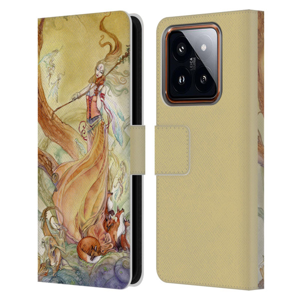 Stephanie Law Art Violin Leather Book Wallet Case Cover For Xiaomi 14