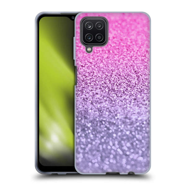 Monika Strigel Glitter Collection Lavender Pink Soft Gel Case for Samsung Galaxy A12 (2020)
