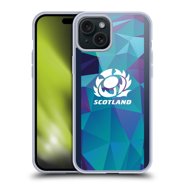 Scotland Rugby 2024/25 Crest Kit Training Soft Gel Case for Apple iPhone 15 Plus