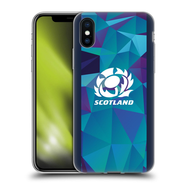 Scotland Rugby 2024/25 Crest Kit Training Soft Gel Case for Apple iPhone X / iPhone XS