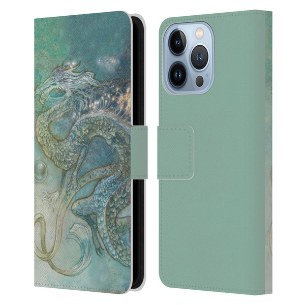 Stephanie Law Graphics Dragon Leather Book Wallet Case Cover For Apple iPhone 13 Pro