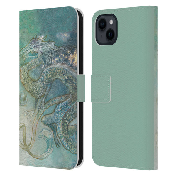 Stephanie Law Graphics Dragon Leather Book Wallet Case Cover For Apple iPhone 15 Plus