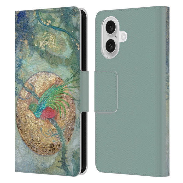 Stephanie Law Graphics Bird Leather Book Wallet Case Cover For Apple iPhone 16