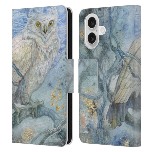 Stephanie Law Graphics Owl Leather Book Wallet Case Cover For Apple iPhone 16