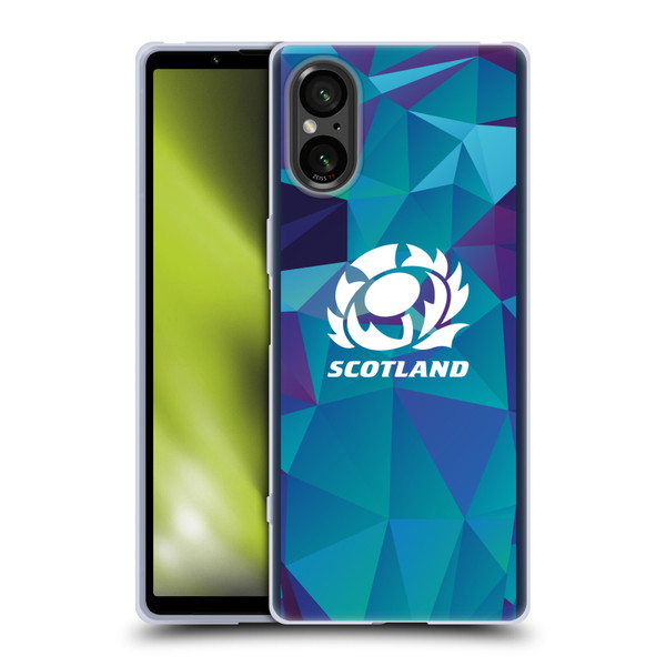 Scotland Rugby 2024/25 Crest Kit Training Soft Gel Case for Sony Xperia 5 V 5G