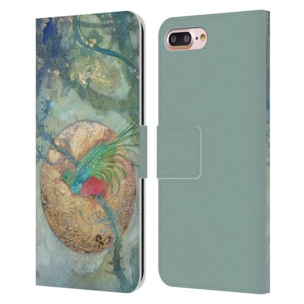 Stephanie Law Graphics Bird Leather Book Wallet Case Cover For Apple iPhone 7 Plus / iPhone 8 Plus