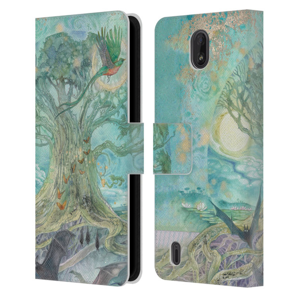 Stephanie Law Graphics Tree Leather Book Wallet Case Cover For Nokia C01 Plus/C1 2nd Edition