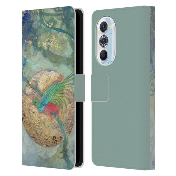 Stephanie Law Graphics Bird Leather Book Wallet Case Cover For Motorola Edge X30