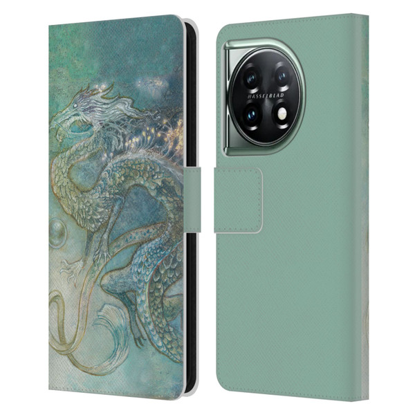 Stephanie Law Graphics Dragon Leather Book Wallet Case Cover For OnePlus 11 5G