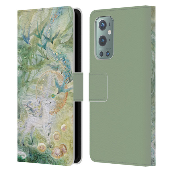 Stephanie Law Graphics Meeting Leather Book Wallet Case Cover For OnePlus 9