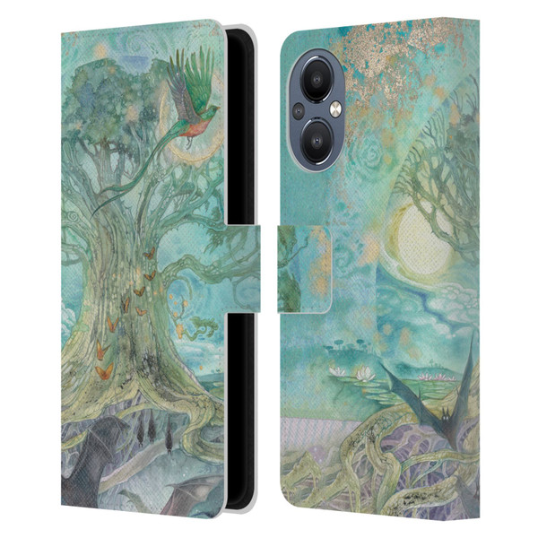 Stephanie Law Graphics Tree Leather Book Wallet Case Cover For OnePlus Nord N20 5G