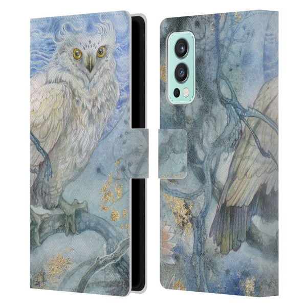 Stephanie Law Graphics Owl Leather Book Wallet Case Cover For OnePlus Nord 2 5G