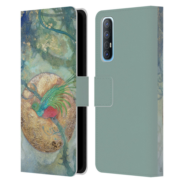 Stephanie Law Graphics Bird Leather Book Wallet Case Cover For OPPO Find X2 Neo 5G