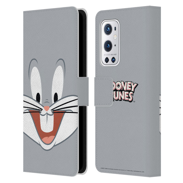 Looney Tunes Full Face Bugs Bunny Leather Book Wallet Case Cover For OnePlus 9 Pro