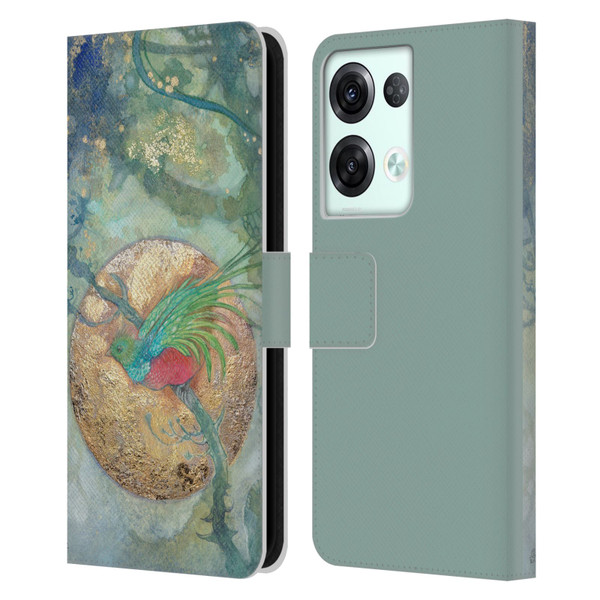 Stephanie Law Graphics Bird Leather Book Wallet Case Cover For OPPO Reno8 Pro