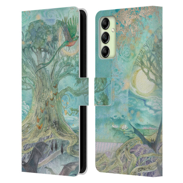 Stephanie Law Graphics Tree Leather Book Wallet Case Cover For Samsung Galaxy A14 5G