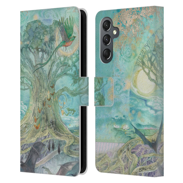 Stephanie Law Graphics Tree Leather Book Wallet Case Cover For Samsung Galaxy A25 5G