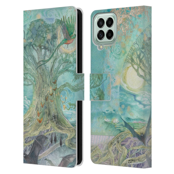 Stephanie Law Graphics Tree Leather Book Wallet Case Cover For Samsung Galaxy M53 (2022)