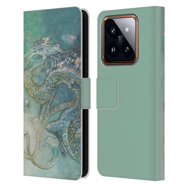 Stephanie Law Graphics Dragon Leather Book Wallet Case Cover For Xiaomi 14
