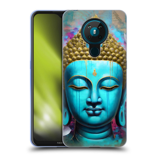Mark Ashkenazi Buddha Face Lotus Soft Gel Case for Nokia 5.3