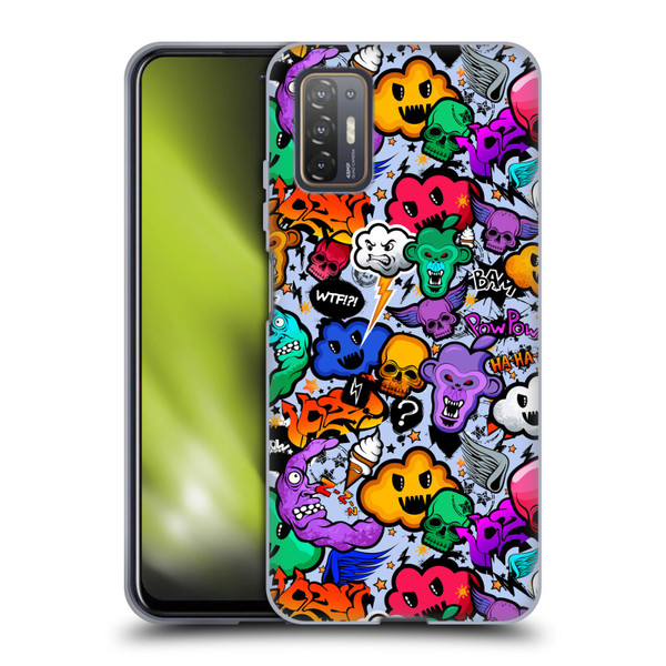 Mark Ashkenazi Graffiti Skull Soft Gel Case for HTC Desire 21 Pro 5G