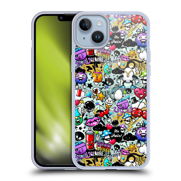 Mark Ashkenazi Graffiti Fun Soft Gel Case for Apple iPhone 14 Plus